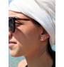Glossy puddle earrings