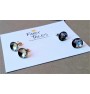 Glossy puddle earrings