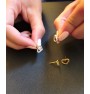 Tiny hearts earrings