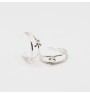 Iris double circle earrings
