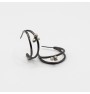 Iris double circle earrings