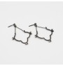 Iris earrings with chain