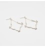 Iris earrings with chain