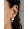 Round lace earrings