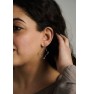 Iris earrings with chain
