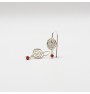 Round lace earrings