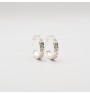 Lace hoop earrings