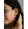 Lace hoop earrings