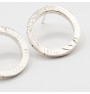 Engraved ring earrings