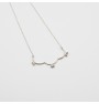 Iris necklace with chain