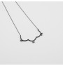 Iris necklace with chain