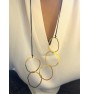 Five hoops necklace