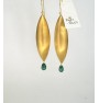 Small leaf earrings