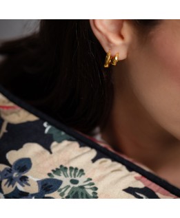 Unusual hoop earrings