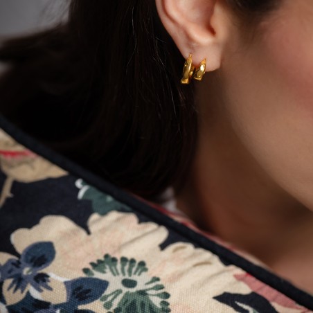 Unusual hoop earrings