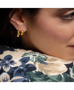 Unusual hoop earrings