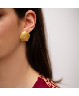 Button earrings