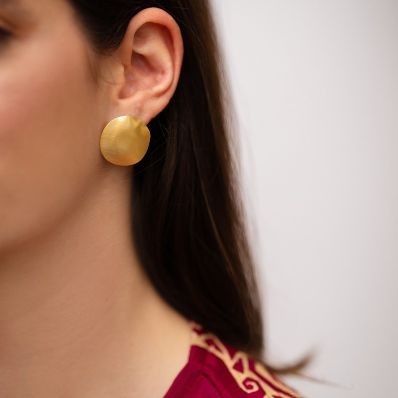 Button earrings Button earrings