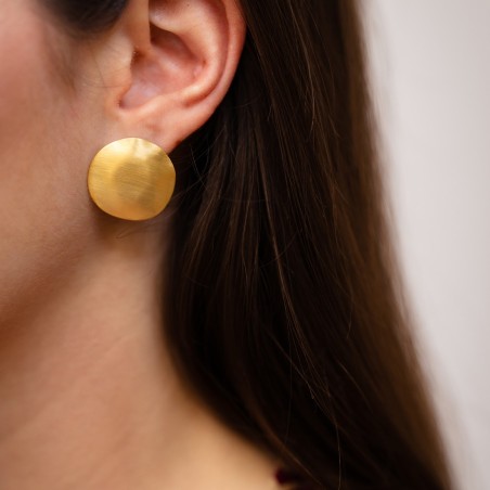 Button earrings