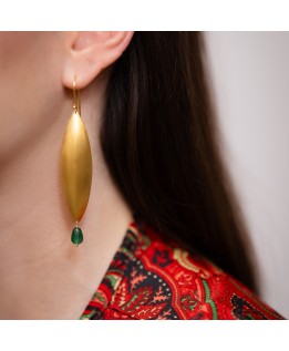 Big leaf earrings