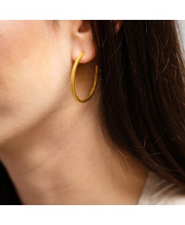 Square hoops earrings Large