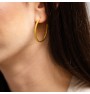 Square hoops earrings Large