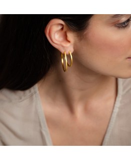 Square hoops earrings Medium