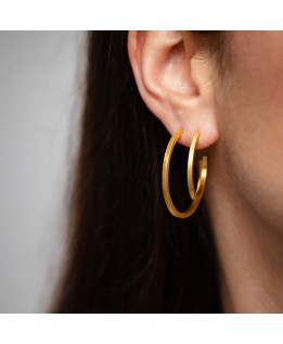 Square hoops earrings Medium