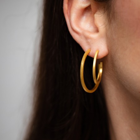 Square hoops earrings Medium