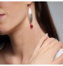Small leaf earrings