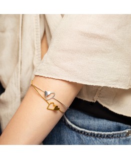 Different hearts bracelet