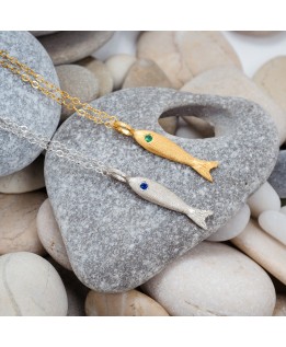 Hanging fish necklace