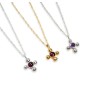 Cross with semi-precious stone