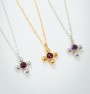 Cross with semi-precious stone