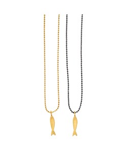 Fish long necklace