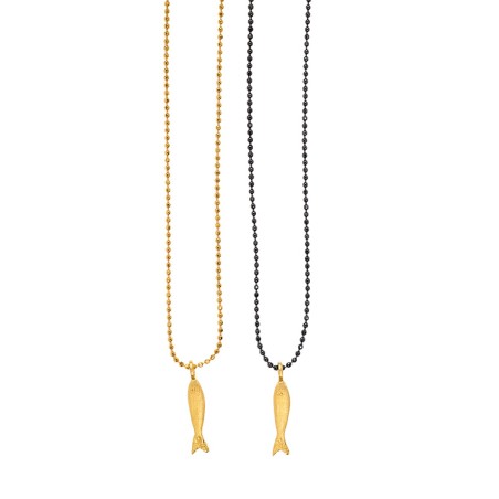 Fish long necklace