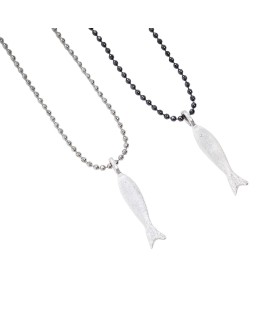 Fish long necklace