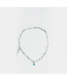 Chain ankle bracelet with eye