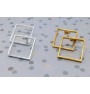 Square earrings